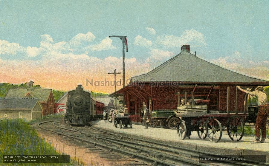Postcard: Railroad Station, Newport, N.H.